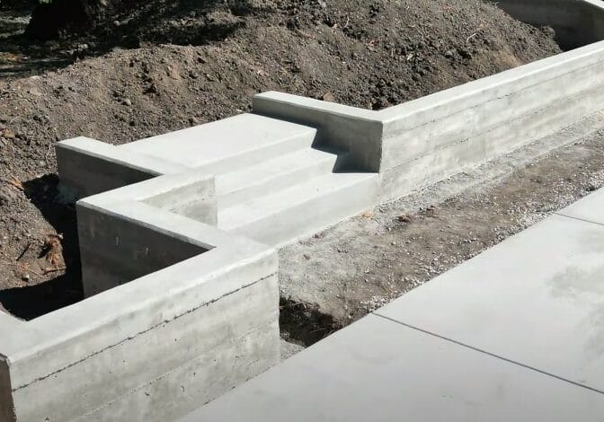 Installation of Concrete Retaining Wall in Denver by Denver Retaining Wall Pros